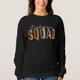 Sweatshirt Infirmière de dialyse Équipe Léopard RN Néphrologi