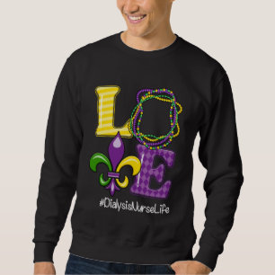 Sweatshirt Infirmière de dialyse Infirmière Mardi Gras Festiv