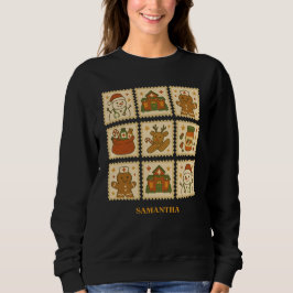Sweatshirt Infirmière de fête Collage de Noël | Un séjour con