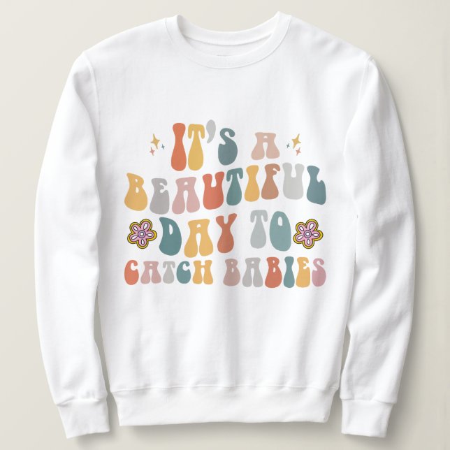 Sweatshirt Infirmière de la main-d'oeuvre et de l'accouchemen (Design devant)