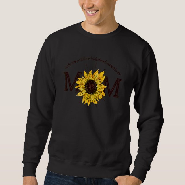 Sweatshirt Infirmière défenseur ami Sunflower Maman Mama Cita (Devant)