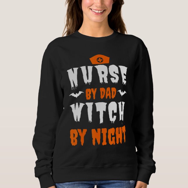 Sweatshirt Infirmière d'Halloween Soins infirmiers Cute Trava (Devant)