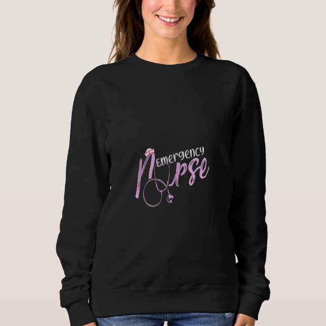 Sweatshirt Infirmière d'urgence Infirmière en soins de santé  (Devant)
