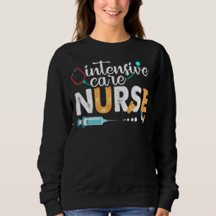 Sweatshirt Infirmière en soins intensifs Soins mignons Semain