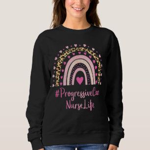 Sweatshirt Infirmière en soins progressifs Empreinte de léopa