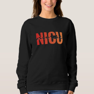 Sweatshirt Infirmière en USIN Typographie Moderne