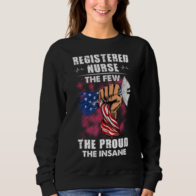 Sweatshirt Infirmière Enregistrée Les Quelques Fils De La Fil (Devant)