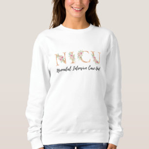 Sweatshirt Infirmière Floral NICU