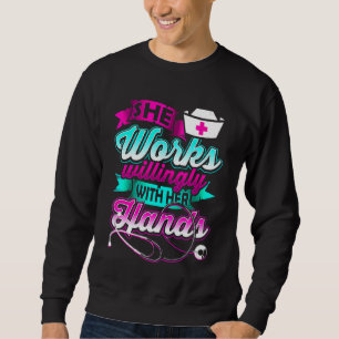 Sweatshirt Infirmière Médicale Médicale aidante jolie
