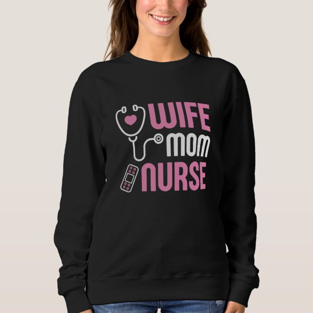 Sweatshirt Infirmière mère (Devant)