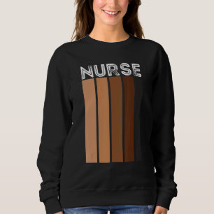 Sweatshirt Infirmière Noire Pour Femmes Filles Africaines Mel