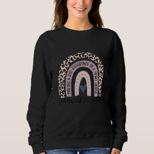 Sweatshirt Infirmière pédiatrique Empreinte de léopard École