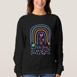Sweatshirt Infirmière pédiatrique PEDS RN Pédiatre Leopard Ra