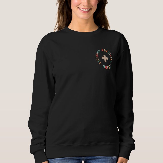 Sweatshirt Infirmière pratique autorisée LPN mignon (Devant)