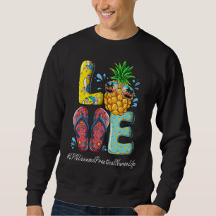 Sweatshirt Infirmière pratique autorisée par le Lpn Bonjour D