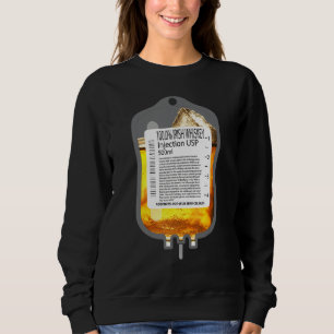 Sweatshirt Infirmières St Patrick's Day Irish Whiskey Iv Booz