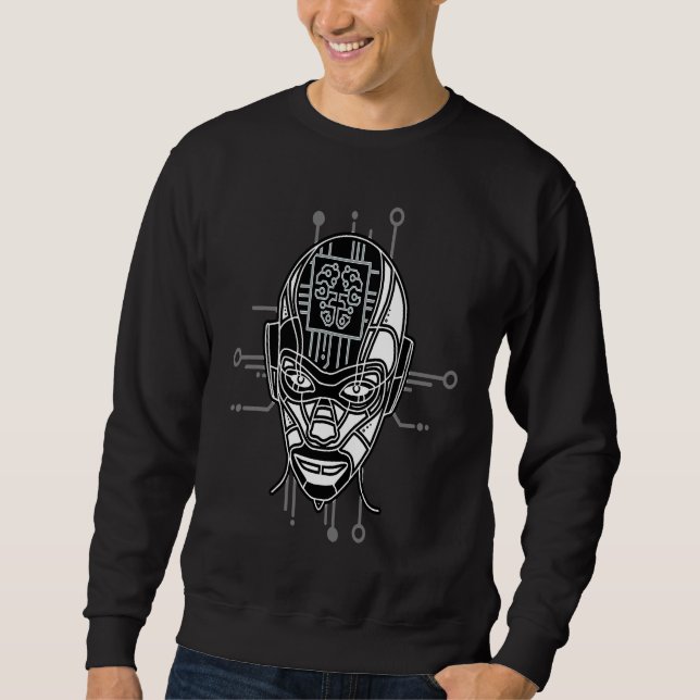 Sweatshirt Informatique Cognitive Profonde Machine Intel arti (Devant)