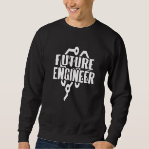 Sweatshirt Ingénierie Électrique Circuit Enfants Avenir Moteu