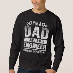 Sweatshirt Ingénieur Drôle Papa Pour Hommes Père Jour Ingénie