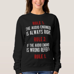 Sweatshirt Ingénieur du son Ingénieur audio Ingénierie audio