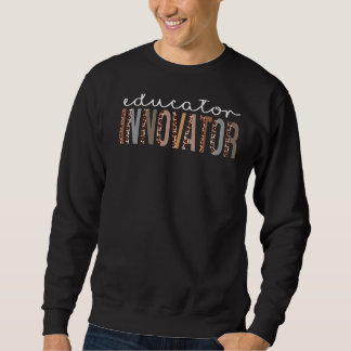 Sweatshirt Ingénieur Éducateur Leopard Appréciation Pour Les