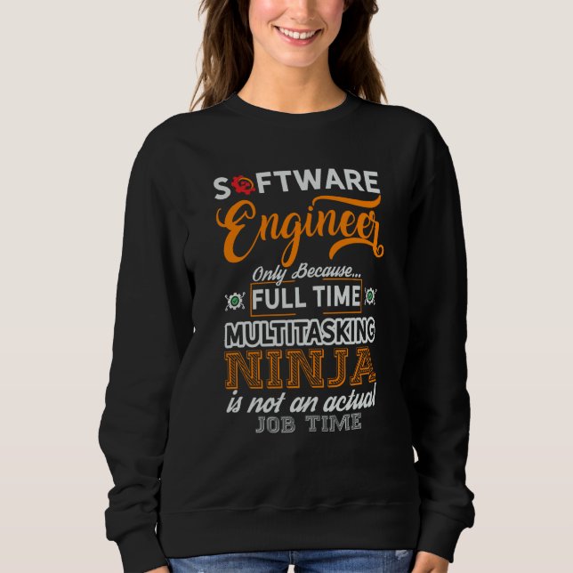 Sweatshirt Ingénieur logiciel Codeur Programmeur  4 (Devant)