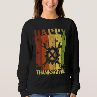 Sweatshirt Ingénieur mécanique rétro de Thanksgiving Thanksgi