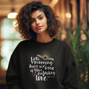 Sweatshirt INJUSTE AMOUR Bible Psaume Chrétienne Femme Noire