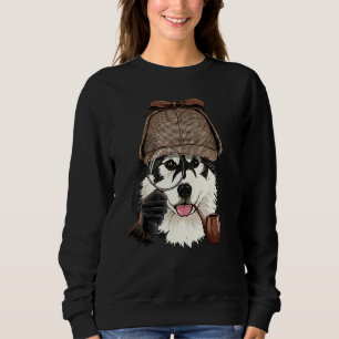 Sweatshirt Inspecteur Malamute d'Alaska Espion Enquêteur Husk