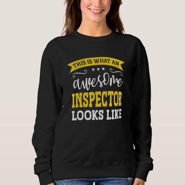 Sweatshirt Inspector Job Title Employee Funny Worker Inspecto (Devant)