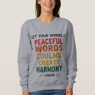 Sweatshirt Inspirationnel à manches longues