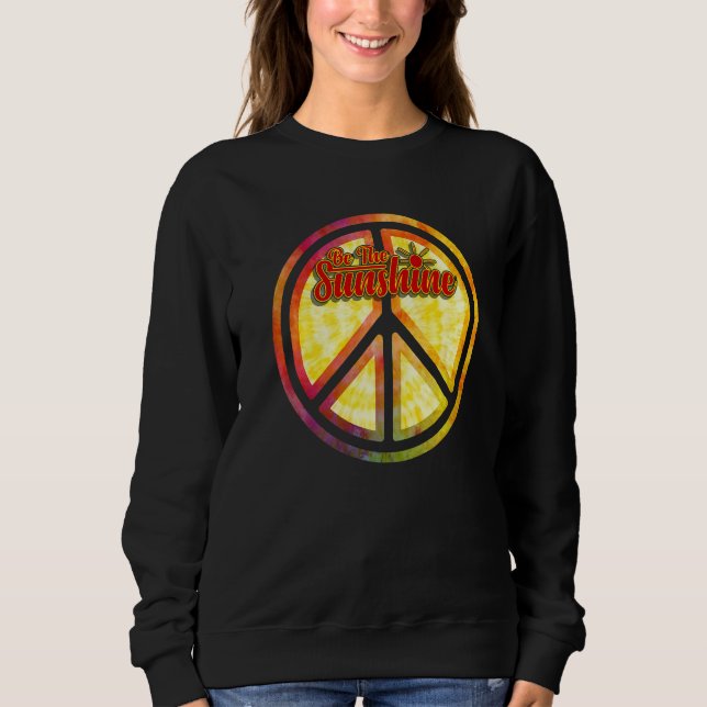 Sweatshirt Inspirationnel Soit Sunshine Tie Dye Pic Graphique (Devant)