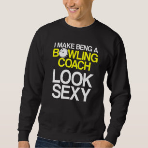 Sweatshirt Instructeur d'équipe de Bowling Coach Player 33
