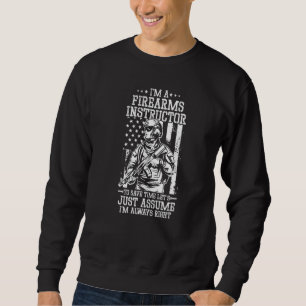 Sweatshirt Instructeur en armes à feu Formation sur la sécuri