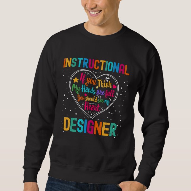 Sweatshirt Instructional Designer Appreciation Week Back to S (Devant)