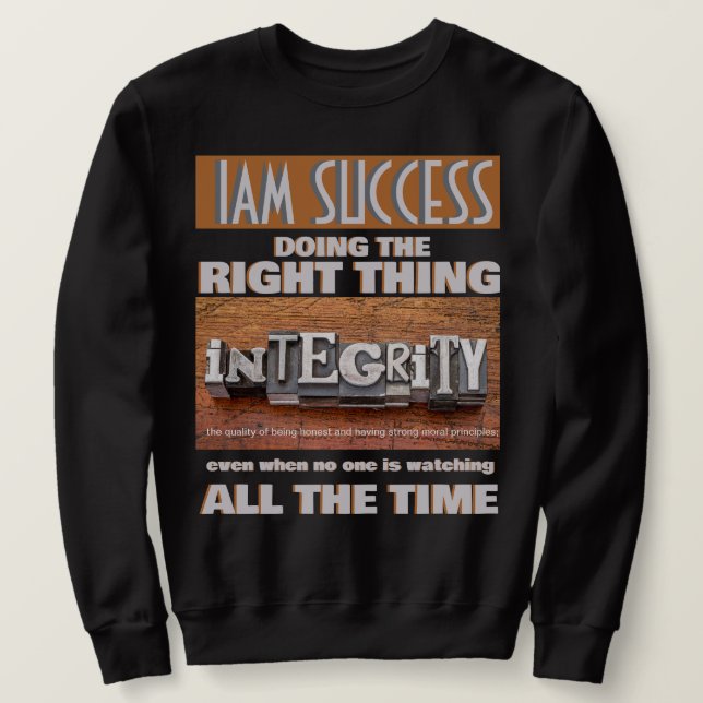 SWEATSHIRT INTÉGRITÉ (Design devant)