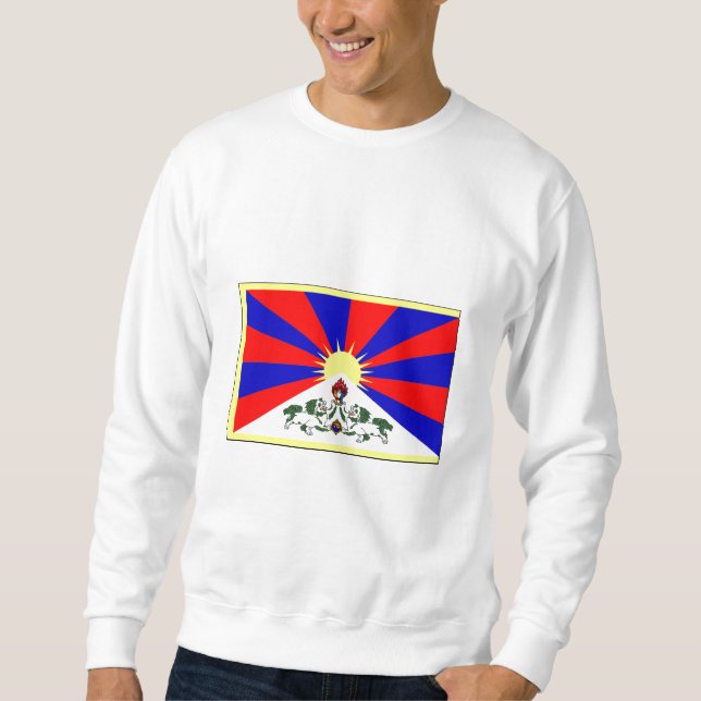 Sweatshirt International de DRAPEAU du Thibet (Devant)