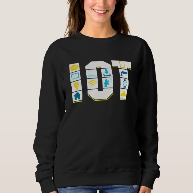 Sweatshirt Internet Des Objets Science Data Analytics Transfe (Devant)
