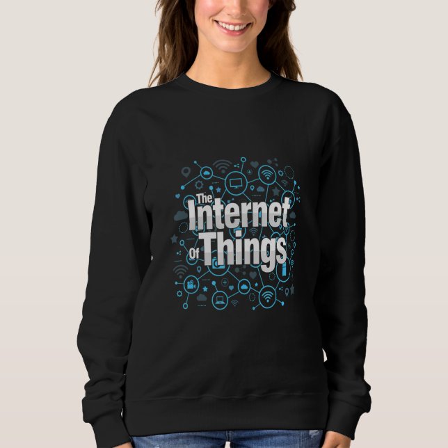 Sweatshirt Internet Des Objets Smart Data IoT Analytics Trans (Devant)