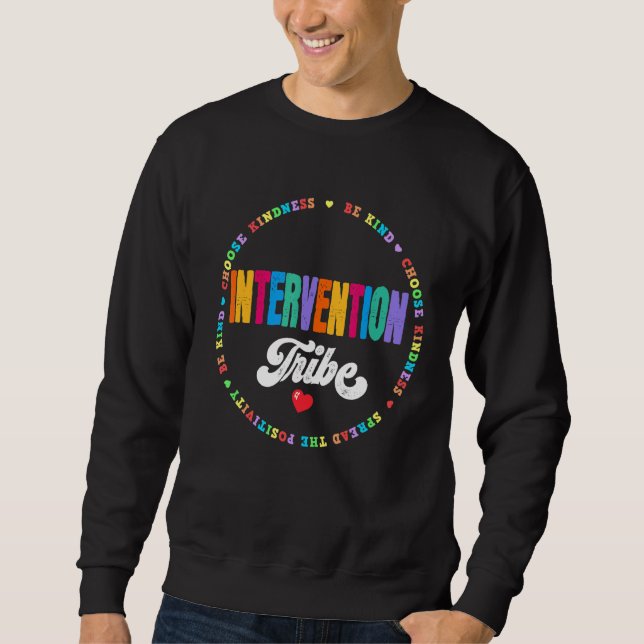 Sweatshirt Intervention Tribu Équipe T Intervention Enseignan (Devant)