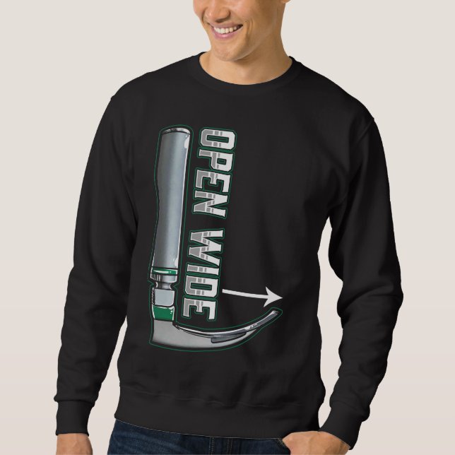 Sweatshirt Intubation du laryngoscope anesthésiste CRNA (Devant)