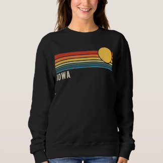 Sweatshirt Iowa USA Retro Sunset Design