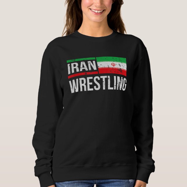 Sweatshirt Iran Lutte Amateur lutteur de lutteurs sport Fl (Devant)