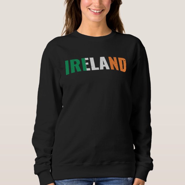 Sweatshirt Ireland Irish Home Pride Irish Flag (Devant)