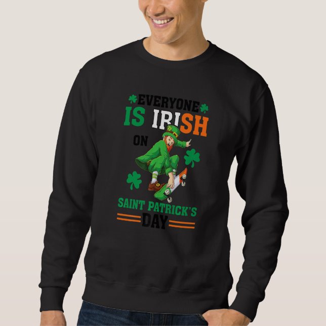 Sweatshirt Ireland Irishman Irish Map Irish Flag St Patricks  (Devant)