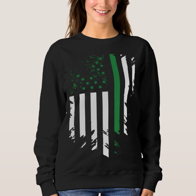 Sweatshirt Irish American Flag St Patrick s Day (Devant)