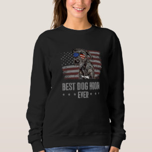 Sweatshirt Irish Wolfhound Meilleur Chien Maman Jamais Rétro