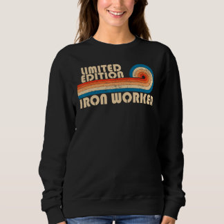 Sweatshirt IRON WORKER Funny Job Title Profession Birthday