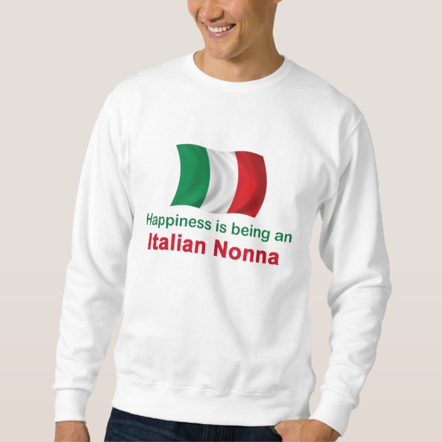 Sweatshirt Italien heureux Nonna (Devant)
