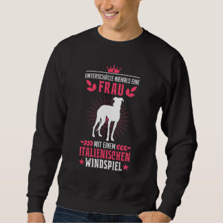 Sweatshirt Italienne Windchime femme Italien Greyhound Greyho